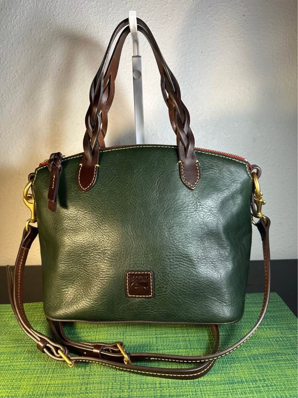 Dooney & Bourke Florentine Small Heidi Satchel (Ivy Green)